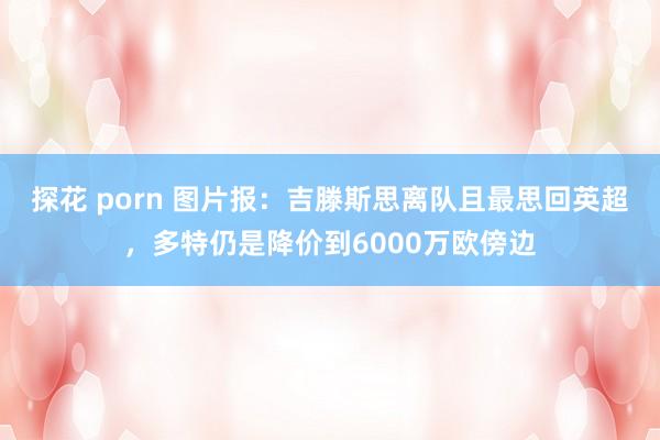 探花 porn 图片报：吉滕斯思离队且最思回英超，多特仍是降价到6000万欧傍边